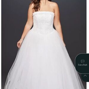 David’s Bridal Michelangelo #T8017 Wedding Prom Quinceañera Wedding Dress Gown